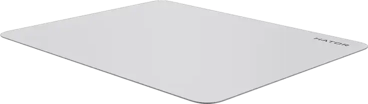 HATOR Tonn Mobile Compact Gaming Mouse Pad, White, Optimized Tracking Surface, Non-Slip Natural Rubber Base, 270 x 215 x 1 mm
