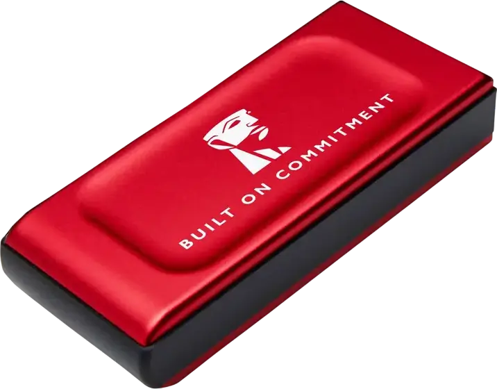Kingston XS1000 External Portable SSD 1TB Red USB 3.2 Gen 2, up to 1050MB/s Read, 1000MB/s Write, Metal and Plastic Casing, Red Dot Design Award 2024