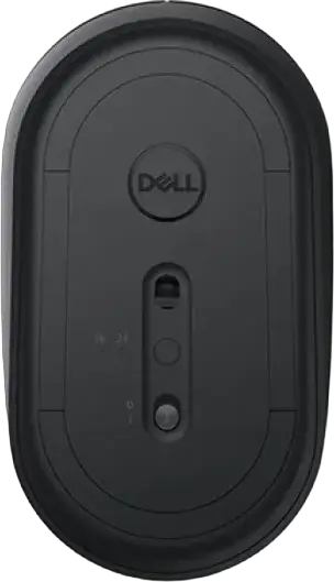 Dell MS3320W Mobile Wireless Mouse, Dual-Mode Bluetooth 5.0 & 2.4 GHz USB, Optical LED Sensor 1600 dpi, Ambidextrous Design, Black