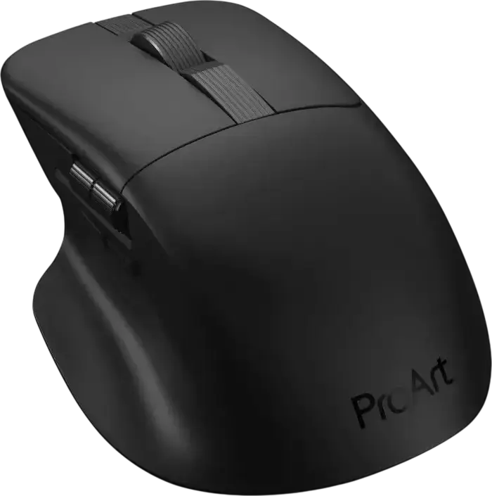 ASUS ProArt Mouse MD301 Ergonomic Optical Mouse, Tri-mode Connectivity (Bluetooth, 2.4GHz RF, Wired), 8000 dpi, SmartShift Wheel, 6 Programmable Buttons