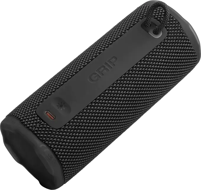 Box Portabil JBL Grip Bluetooth 5.4, 16W RMS, Rezistent la Apă și Praf IP68, Negru, Auracast, AI Sound Boost, Baterie 14h, Iluminare LED, USB-C