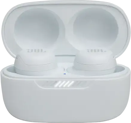 JBL LIVE Free NC+ TWS In-Ear Wireless Headphones, Active Noise Cancelling ANC, IPX7 Waterproof, Qi Wireless Charging, Bluetooth 5.1, Color: White