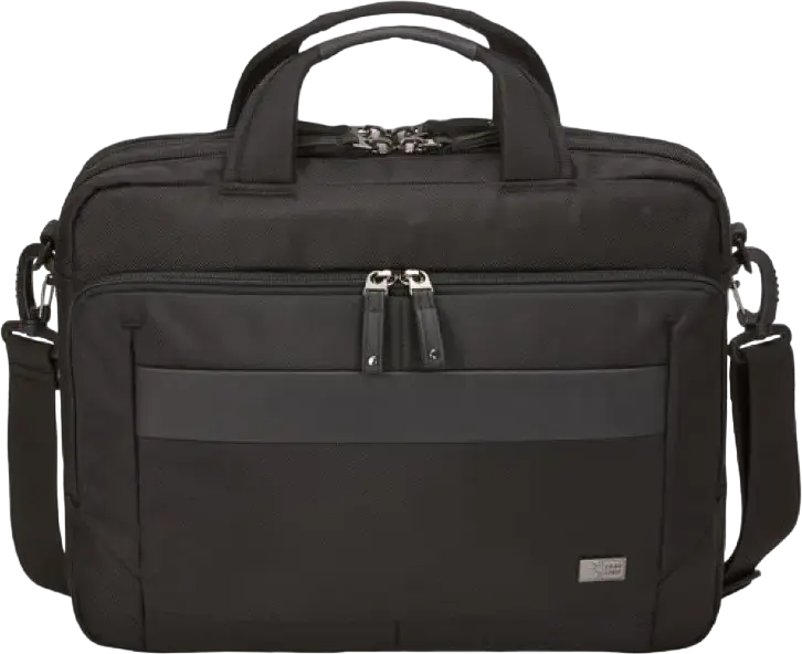Case Logic Notion NOTIA-114 Laptop Bag 14 inch Briefcase, 1680D Polyester Water Resistant Case with EVA Impact Foam, Padded Shoulder Strap, Black