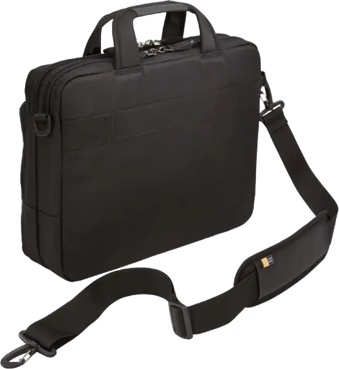 Case Logic Notion NOTIA-114 Laptop Bag 14 inch Briefcase, 1680D Polyester Water Resistant Case with EVA Impact Foam, Padded Shoulder Strap, Black