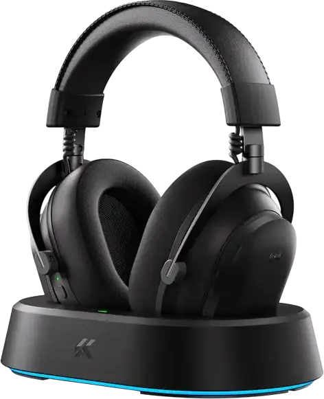 Căști gaming MCHOSE V9 Turbo Plus, Fără fir/Cu fir, Steel Black