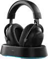 MCHOSE V9 Turbo Plus Wireless/Wired Gaming Headset, Steel Black, 60mm Drivers, 7.1 Virtual Surround Sound, AI Noise-Canceling Mic, 200h Battery, RGB Charging Base