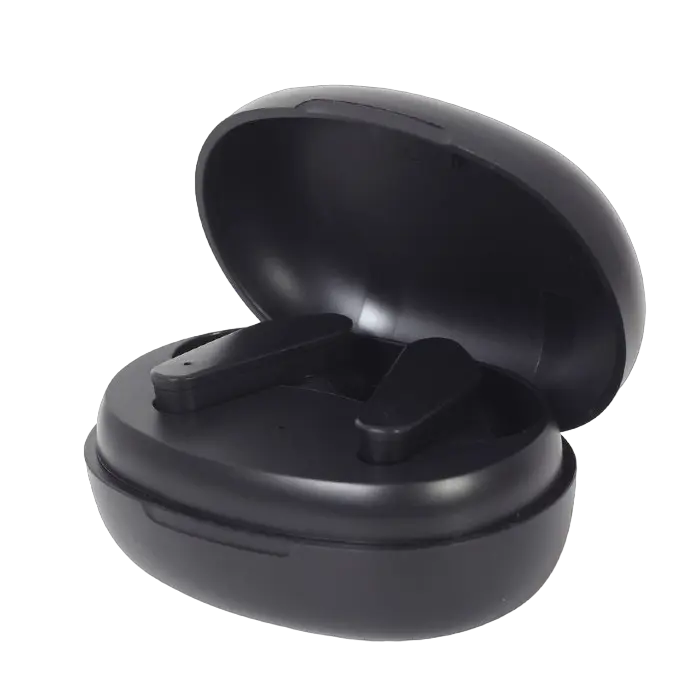 Gembird TWS-ANC-MMX Wireless Earbuds with Active Noise Cancellation, Bluetooth 5.0, Integrated Microphone, USB Type-C Charging Case, Color: Black