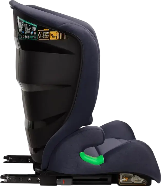 Scaun Auto Caretero Nimbus Grupa 2/3, i-Size ECE R129, 15-36 kg, 100-150 cm, 4-12 Ani, Instalare Isofix și Centură, Tetieră Reglabilă în 11 Poziții, Albastru Navy
