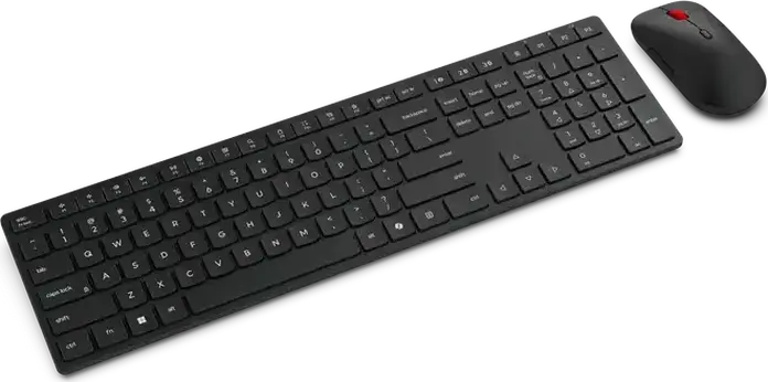 Set Tastatură și Mouse Wireless Lenovo 4X31S04838, Conectivitate Bluetooth și 2.4 GHz, Tastatură Membrană Silențioasă Layout Engleză/Rusă, Mouse Optic 4000 DPI, Negru