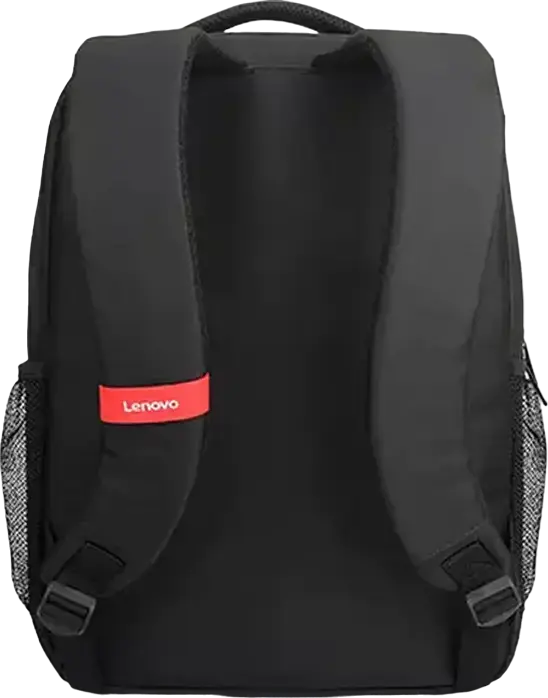 Lenovo B510 Laptop Backpack for 15.6 inch Laptops, Water-Repellent Tear-Resistant Polyester, 2 Main Compartments and Side Mesh Pockets, Black
