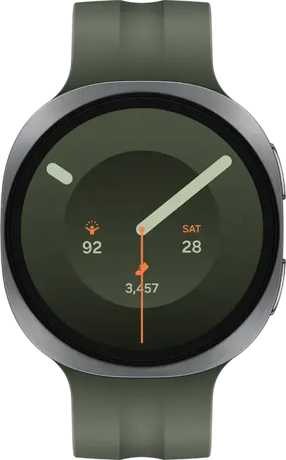 Smartwatch Samsung Galaxy Watch 9 SM-L350, 44mm Argintiu/Verde Armor Aluminum 2, Cristal Safir, Snapdragon SW6100 Wear Elite, 2GB RAM, 32GB, LTE, Wear OS 7