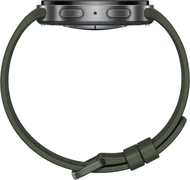 Smartwatch Samsung Galaxy Watch 9 SM-L350, 44mm Argintiu/Verde Armor Aluminum 2, Cristal Safir, Snapdragon SW6100 Wear Elite, 2GB RAM, 32GB, LTE, Wear OS 7