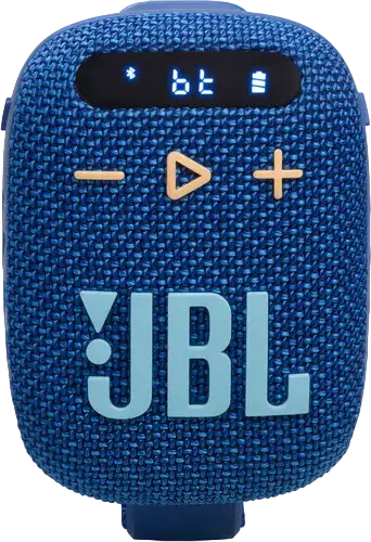 Box Portabil Bluetooth JBL Wind 3, Albastru, Impermeabil și Rezistent la Praf IP67, Putere 5W RMS, Radio FM, Card TF, AUX, Display LED, Suport pentru Ghidon