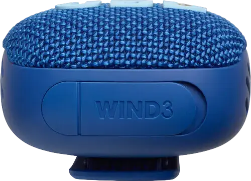 Box Portabil Bluetooth JBL Wind 3, Albastru, Impermeabil și Rezistent la Praf IP67, Putere 5W RMS, Radio FM, Card TF, AUX, Display LED, Suport pentru Ghidon