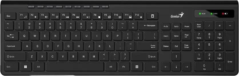 Tastatură Genius SlimStar 7230, Fără fir, Negru
