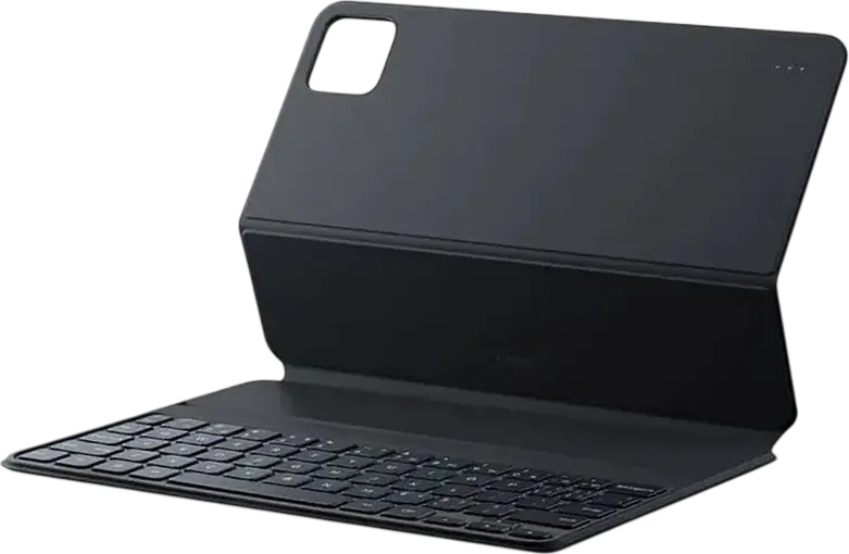 Husa Tastatura pentru Xiaomi Pad 8 si Pad 8 Pro, Cover Protector pentru Tableta de 11.2 inch, Taste Concave Integrate, Culoare: Gri, Grosime 5.4mm
