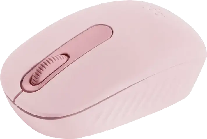 Mouse Wireless Logitech M196 Bluetooth, Roz, Design Compact Ambidextru, Plastic Reciclat, 1000 DPI, Baterie până la 12 Luni, Dimensiuni 100x60x38mm, 76g