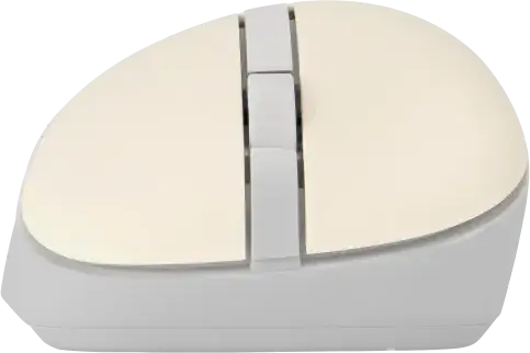 ASUS MD102 Wireless Mouse, Oat Milk, Dual Mode 2.4GHz RF & Bluetooth, Optical Tracking, Adjustable 800/1000/1600 DPI, Silent Clicks, Windows & Chrome OS