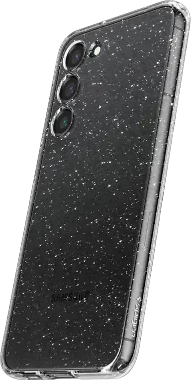 Spigen Liquid Crystal Case for Samsung Galaxy S23+, Glitter Crystal, Slim Shock-Resistant TPU Protective Cover, Transparent Durable Design with Enhanced Grip