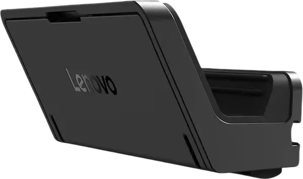 Интегрированный держатель для телефона Lenovo для клавиатуры Wireless Multi-Mode Pro Keyboard 6000, 4XF1S86970, из ABS-пластика, съемный, с регулировкой экрана на 360°, Цвет: черный