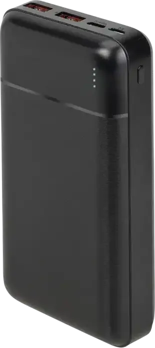 Внешний аккумулятор Rivacase VA2102 20000mAh 22.5W быстрая зарядка PD 20W QC 3.0 SCP Li-Polymer с портами USB-C и USB-A, Цвет: черный