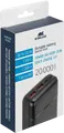 Внешний аккумулятор Rivacase VA2102 20000mAh 22.5W быстрая зарядка PD 20W QC 3.0 SCP Li-Polymer с портами USB-C и USB-A, Цвет: черный