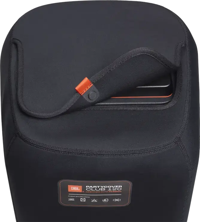JBL PartyCover Club 120 Protective Case for JBL PartyBox Club 120, Dust-proof and Scratch-proof Neoprene Diving Suit Material Cover, Color: Black