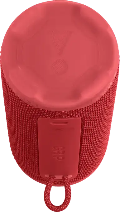Box Portabil JBL Grip Bluetooth 5.4, Roșu, 16W RMS, Rezistent la Apă și Praf IP68, Auracast, AI Sound Boost, Baterie 14h, Iluminare LED, USB-C