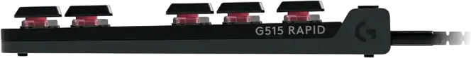 Logitech G515 Rapid TKL Wired Gaming Keyboard, Romanian Layout, Magnetic Analog Hall Effect Switches, Rapid Trigger, Low-Profile PBT Keycaps, RGB, USB, Black