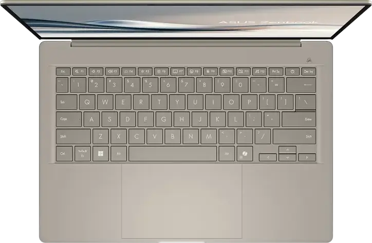 ASUS Zenbook A14 UX3407 Laptop, 14" WUXGA OLED Display, Qualcomm Snapdragon X Plus X1-26-100, 16GB LPDDR5X RAM, 512GB SSD, Windows 11 Home, Ceraluminum, Zabriskie Beige