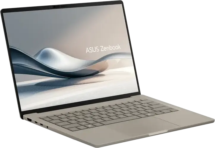 Laptop 14" ASUS Zenbook A14 OLED UX3407QA, Zabriskie Beige, Qualcomm Snapdragon X X1-26-100, 16GB/512GB, Windows 11 Home