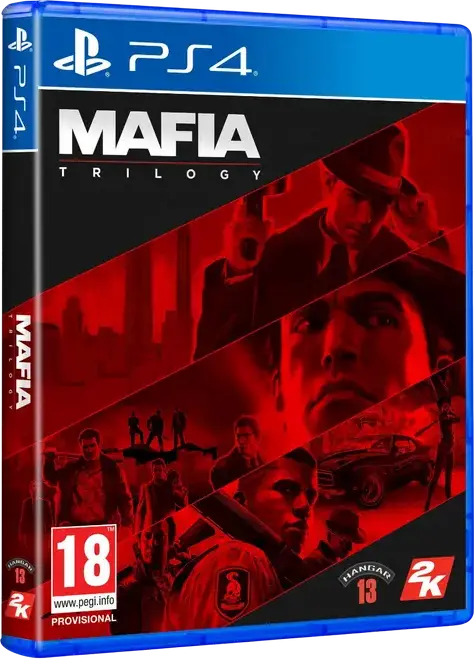 Mafia: Trilogy for PlayStation 4 (PS4) Physical Disc Bundle - Mafia Definitive Edition, Mafia II, Mafia III with All DLC & Expansions - Model 108124
