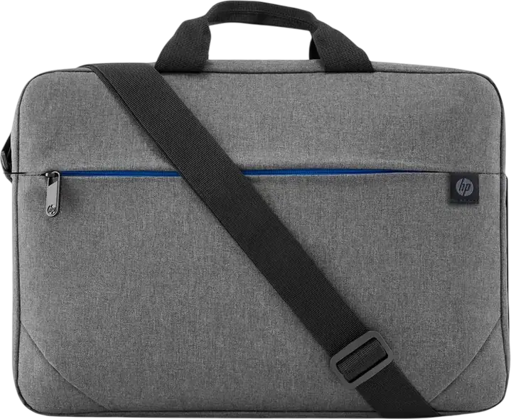 HP Prelude 15.6 Laptop Bag 1E7D7AA, Grey Polyester Topload Case, 14.5L Capacity, Water-Resistant with Padded Compartment and Shoulder Strap