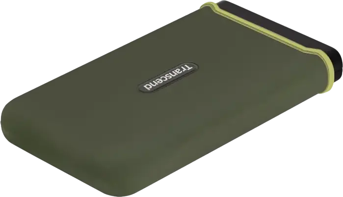Transcend ESD380C Portable SSD 4TB USB-C 3.2 Gen 2x2 External Solid State Drive 2000MB/s Read/Write 3D NAND Aluminum Shock-Resistant Military Green