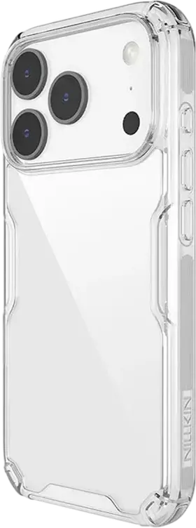 Nillkin Nature Pro Case for Apple iPhone 17 Pro, Transparent TPU and Polycarbonate Cover, Shockproof Four-Corner Airbags, Nano-Hardened Scratch Resistant