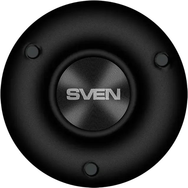 SVEN PS-260 Portable Bluetooth 5.0 Speaker, Black, 10W RMS, 2000mAh Battery, 20h Playtime, RGB Lighting, FM Radio, TWS, microSD, USB, AUX, 52mm Driver