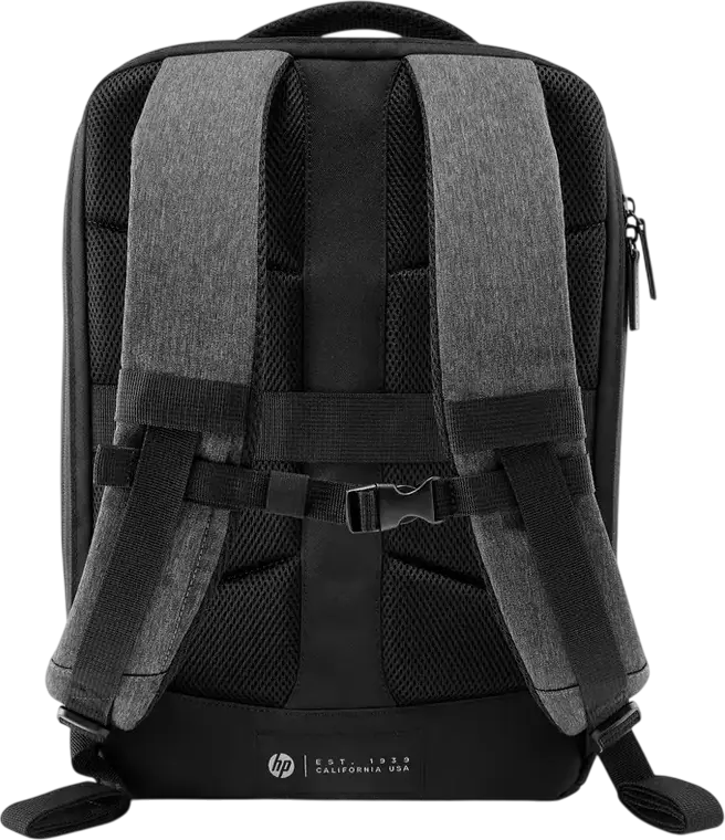 HP Renew Travel 15.6-inch Laptop Backpack 2Z8A3AA, Water Resistant Recycled Polyester, Fits up to 15.6 inch Laptops, Charcoal, with Sternum Strap