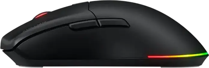 HATOR Pulsar 3 Wired Gaming Mouse, Black, PixArt PMW 3311 Optical Sensor, 12,000 DPI, HATOR Optical 100M Switches, RGB Backlight, PTFE Glides, 62g, USB Paracord Cable