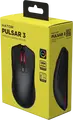 HATOR Pulsar 3 Wired Gaming Mouse, Black, PixArt PMW 3311 Optical Sensor, 12,000 DPI, HATOR Optical 100M Switches, RGB Backlight, PTFE Glides, 62g, USB Paracord Cable