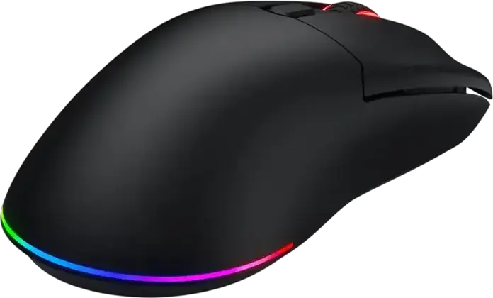 HATOR Pulsar 3 Wired Gaming Mouse, Black, PixArt PMW 3311 Optical Sensor, 12,000 DPI, HATOR Optical 100M Switches, RGB Backlight, PTFE Glides, 62g, USB Paracord Cable