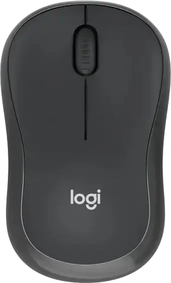 Logitech M240 Wireless Mouse, Graphite, Bluetooth Low Energy & Logi Bolt, Silent Touch Technology, 400-4000 DPI Adjustable Optical Sensor, Ambidextrous