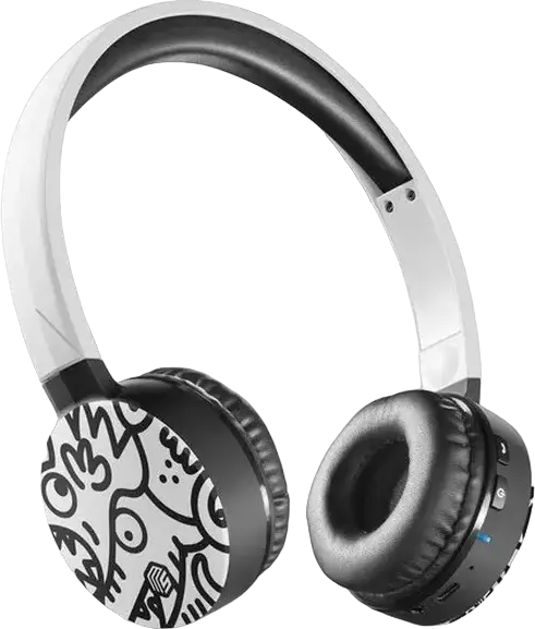 Căști Cellularline Music Sound, Alb | Negru