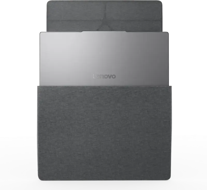 Lenovo Yoga 16-inch Laptop Sleeve GX41K68627 Grey, Water Resistant Recycled PET Polyester Case for 16 inch Laptop with Top Handle and 2 Compartments, 390x285x25 mm