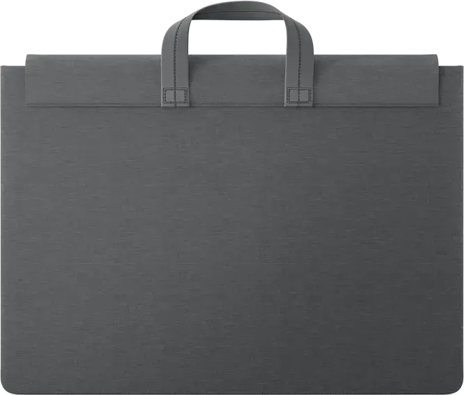 Lenovo Yoga 16-inch Laptop Sleeve GX41K68627 Grey, Water Resistant Recycled PET Polyester Case for 16 inch Laptop with Top Handle and 2 Compartments, 390x285x25 mm