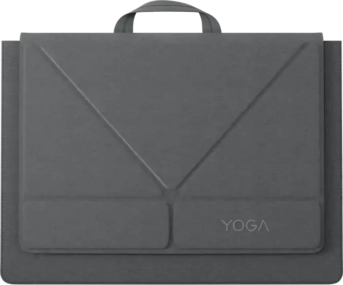 Lenovo Yoga 16-inch Laptop Sleeve GX41K68627 Grey, Water Resistant Recycled PET Polyester Case for 16 inch Laptop with Top Handle and 2 Compartments, 390x285x25 mm