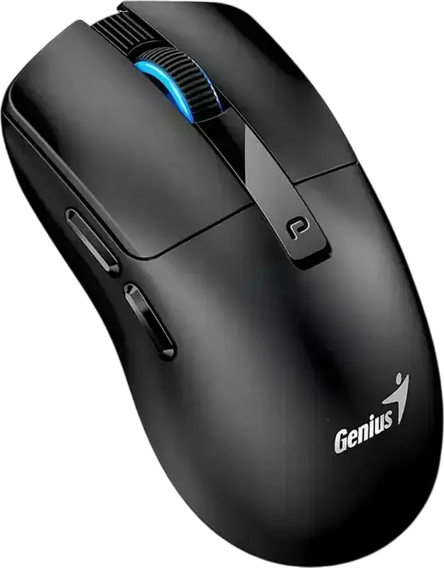 Genius NX-8280S Dual Mode Wireless Mouse, Black, Bluetooth 5.3 & 2.4GHz USB, 3200 DPI Optical Sensor, 6 Buttons with AI Copilot Key, Silent Click, Rechargeable