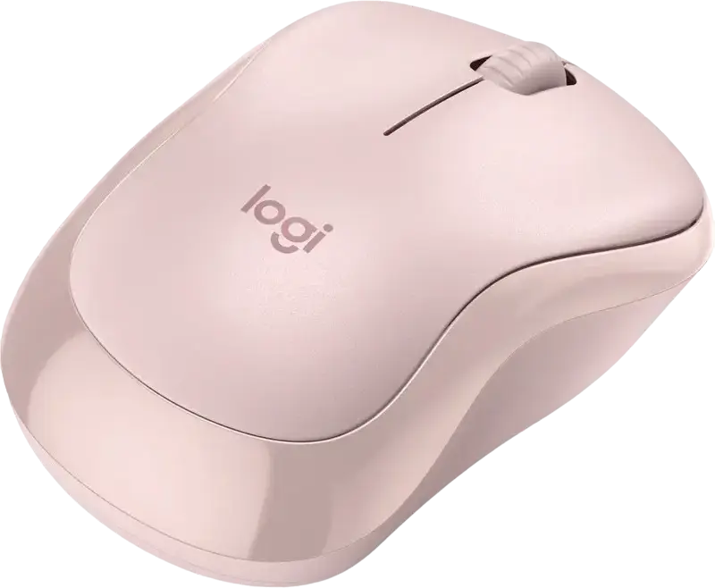 Logitech M240 Wireless Mouse, Rose, Bluetooth Low Energy & Logi Bolt, Silent Touch Technology, 400-4000 DPI Adjustable Optical Sensor, Ambidextrous