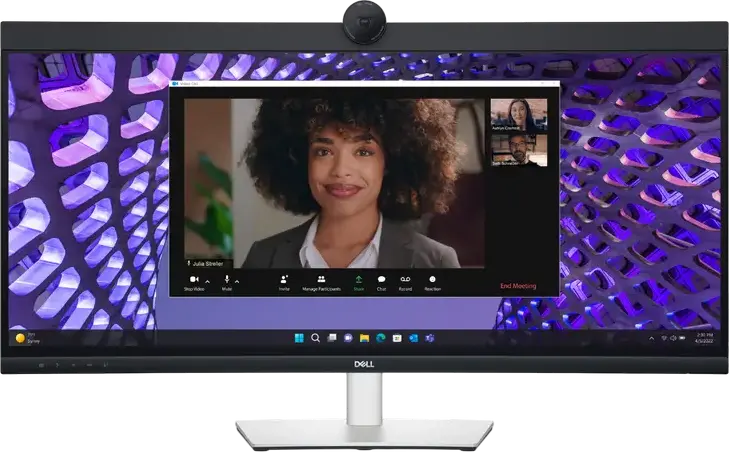 34" Monitor DELL P3424WEB, IPS 3440x1440 WQHD, Negru | Argintiu