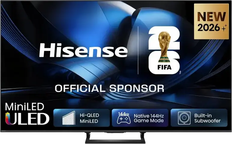 65" LED SMART TV Hisense 65U7SE, MiniLED, 4K UHD VIDAA OS, Black