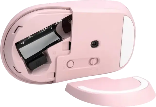 HP 400 Quiet Wireless Mouse, Pink, Dual-mode Bluetooth and 2.4GHz USB, Adjustable 6000 DPI, Ambidextrous Compact Design, Quiet-click Buttons, 24 Month Battery